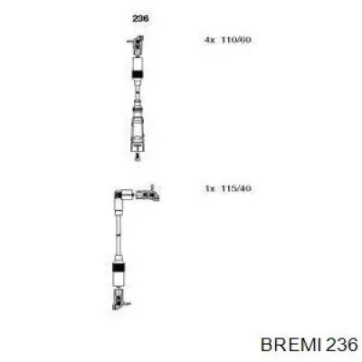 Zestaw przewodów wysokiego napięcia Bremi 236 cena, od 42,17 USD