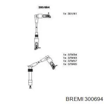Zestaw przewodów wysokiego napięcia Bremi 300694 cena, od 38,84 USD