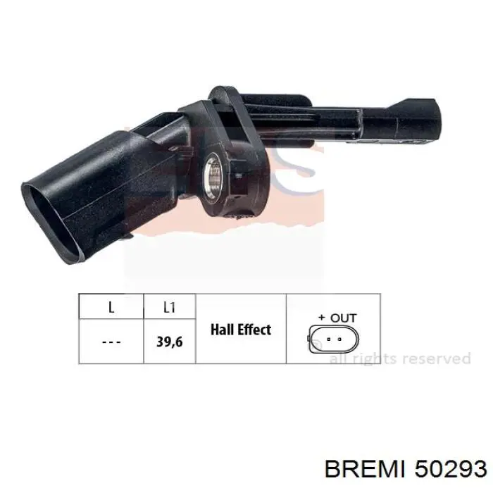 Czujnik ABS tylny lewy Bremi 50293 cena, od 10,86 USD