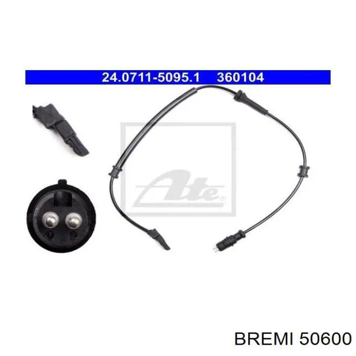 Czujnik ABS tylny Bremi 50600 cena, od 27,50 USD