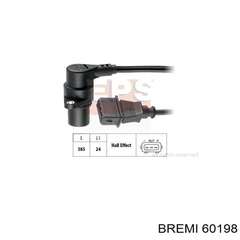 60198 Bremi Czujnik położenia wału korbowego