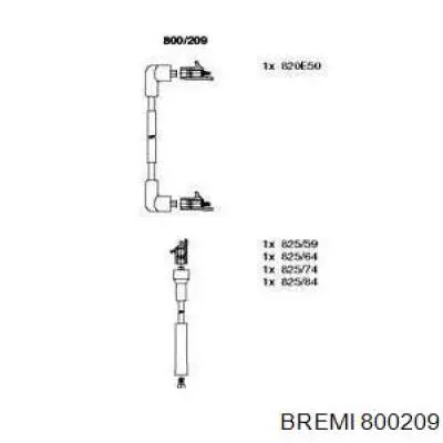 Zestaw przewodów wysokiego napięcia Bremi 800209 cena, od 30,42 USD