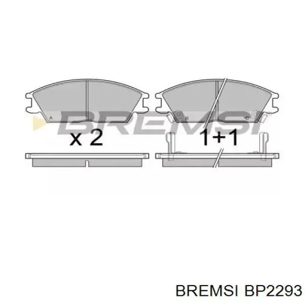 BP2293 Bremsi Klocki hamulcowe przednie tarczowe