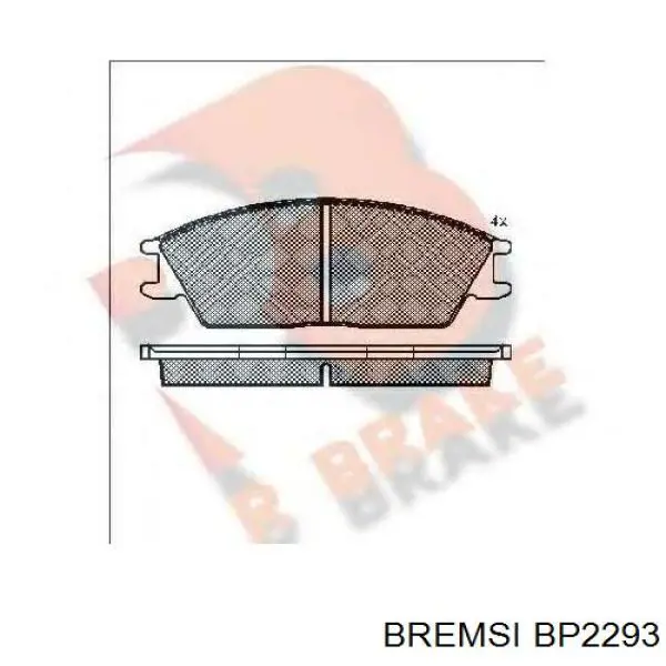 Do koszyka BP2293 Bremsi Klocki hamulcowe przednie tarczowe