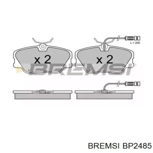 BP2485 Bremsi klocki hamulcowe przednie tarczowe