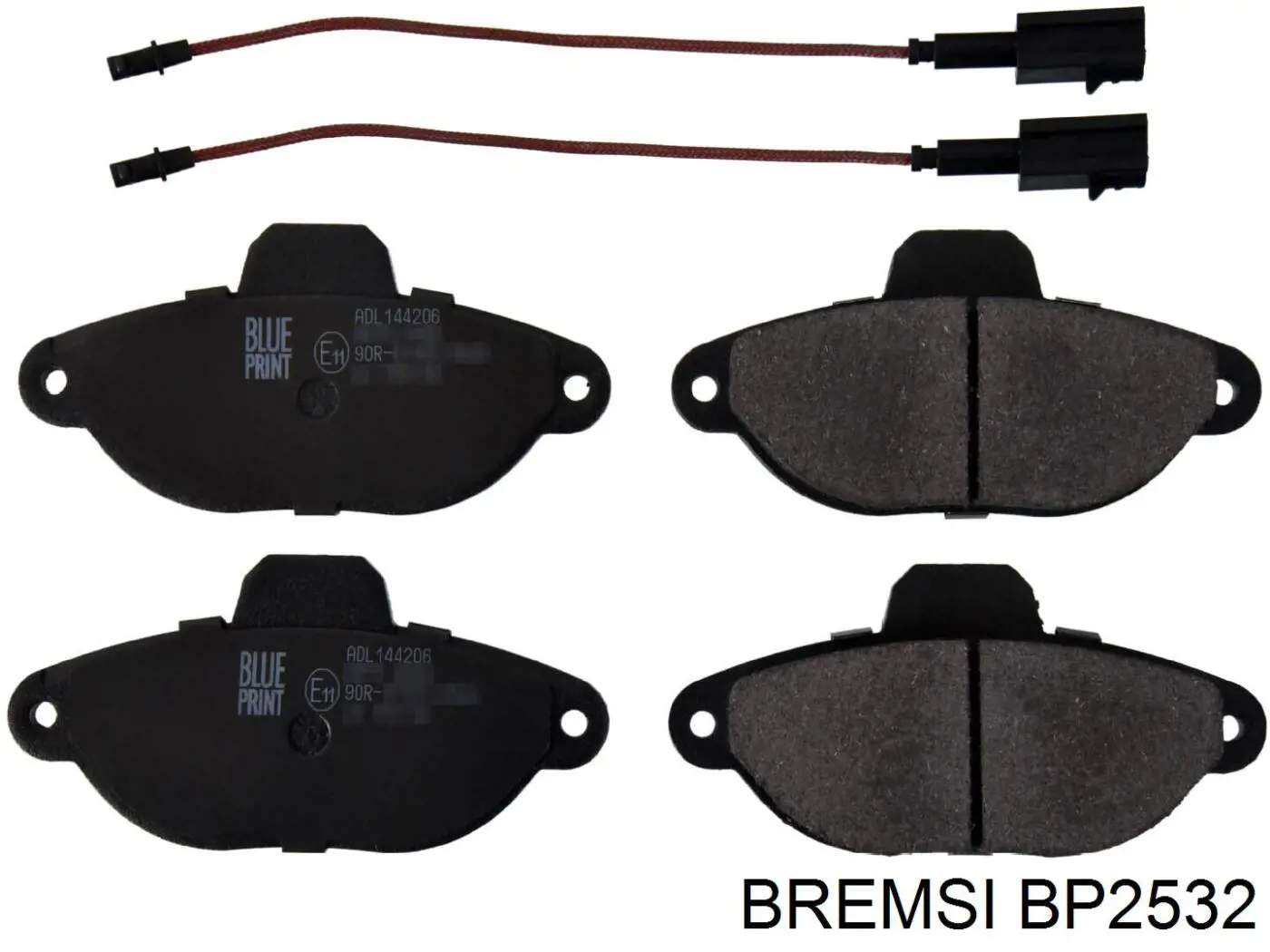 Do koszyka BP2532 Bremsi Klocki hamulcowe przednie tarczowe