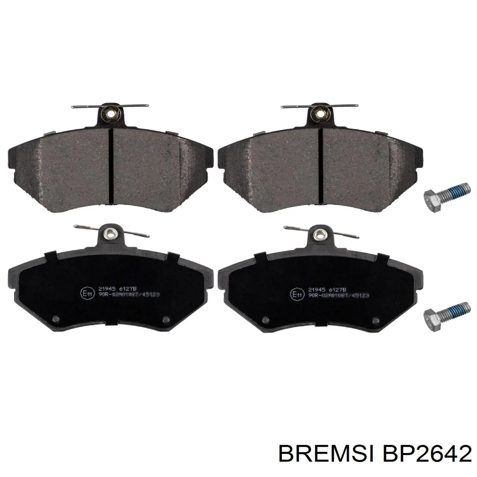 Klocki hamulcowe przednie tarczowe Bremsi BP2642 cena, od 22,45 USD