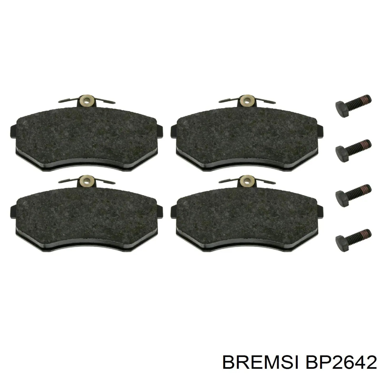 Do koszyka BP2642 Bremsi Klocki hamulcowe przednie tarczowe