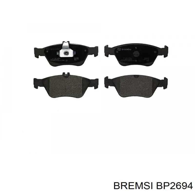 Klocki hamulcowe przednie tarczowe Bremsi BP2694 cena, od 26,26 USD