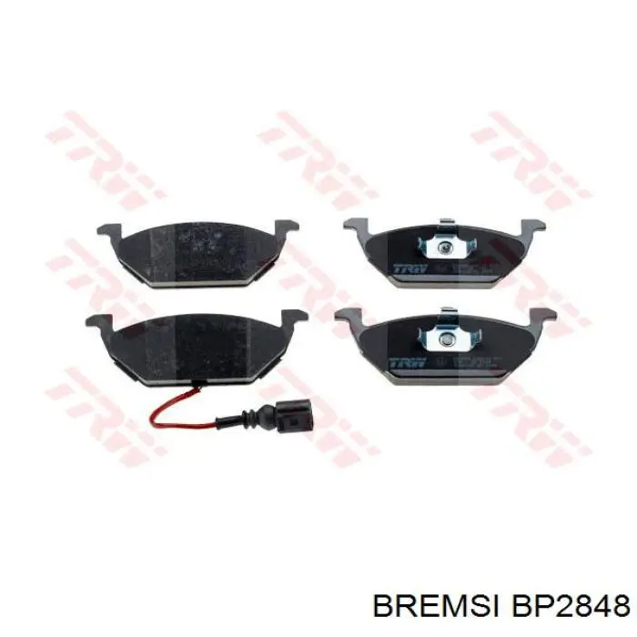 Klocki hamulcowe przednie tarczowe Bremsi BP2848 cena, od 26,16 USD