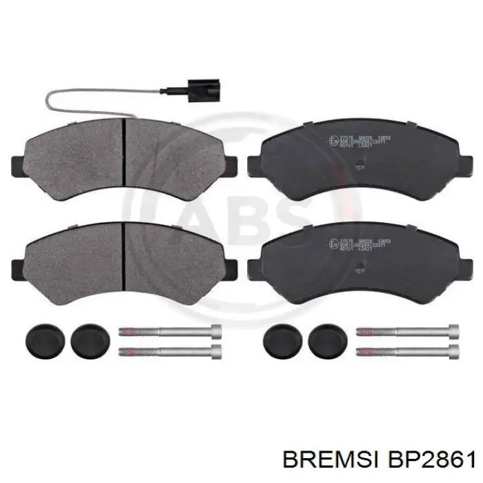 Okładziny (klocki) do hamulców tarczowych tylne Bremsi BP2861 cena, od 17,96 USD
