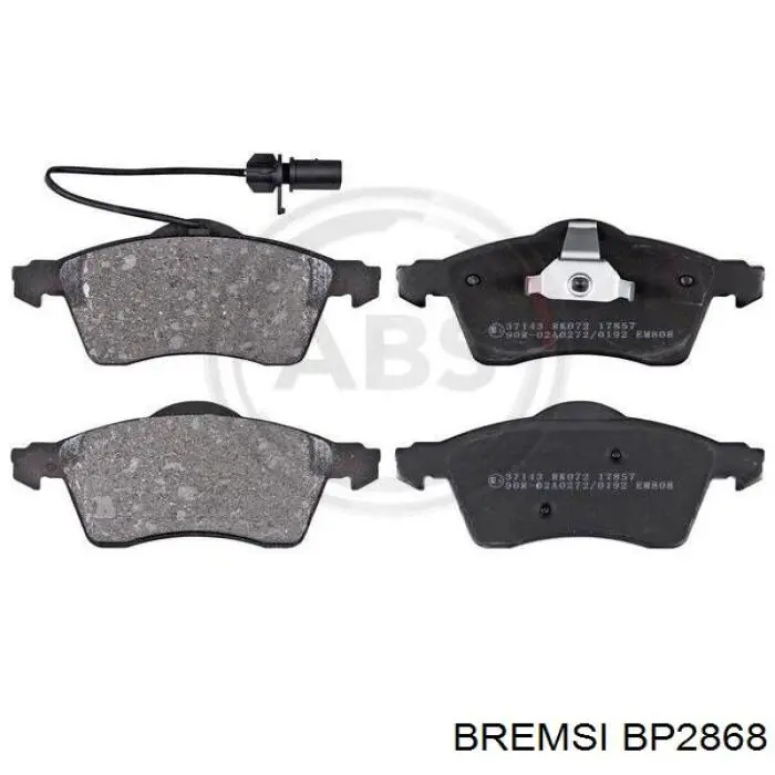 Do koszyka BP2868 Bremsi Klocki hamulcowe przednie tarczowe