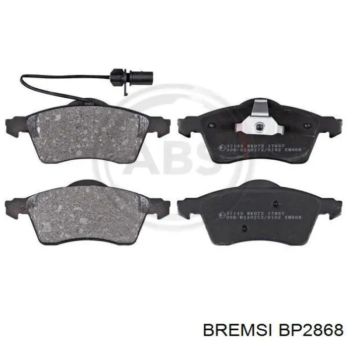 Klocki hamulcowe przednie tarczowe Bremsi BP2868 cena, od 26,77 USD