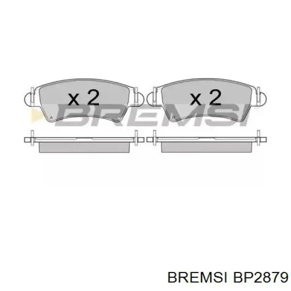 Klocki hamulcowe przednie tarczowe Bremsi BP2879 cena, od 36,68 USD