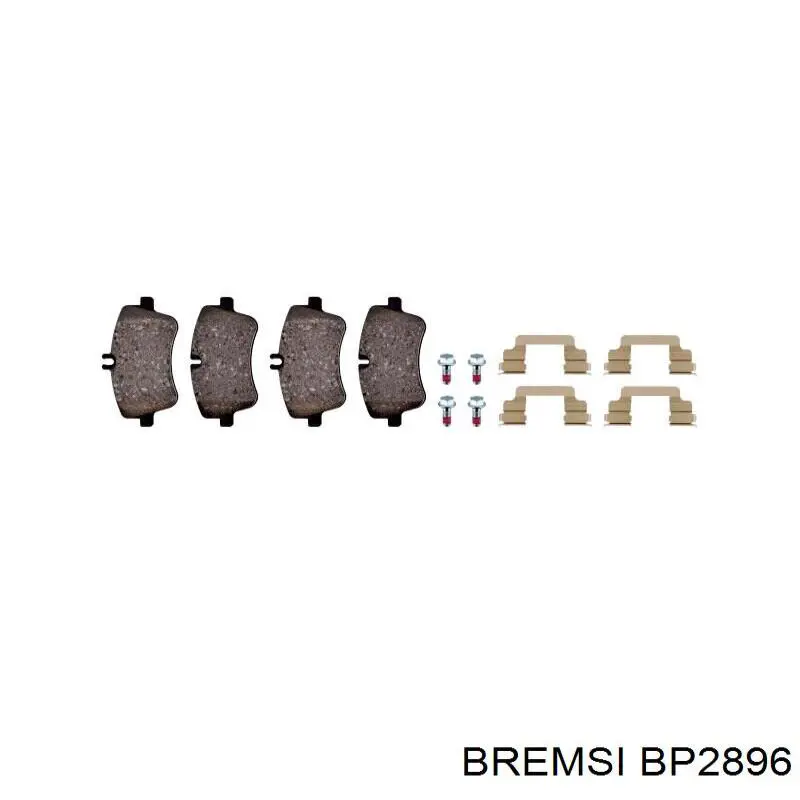 Klocki hamulcowe przednie tarczowe Bremsi BP2896 cena, od 25,60 USD