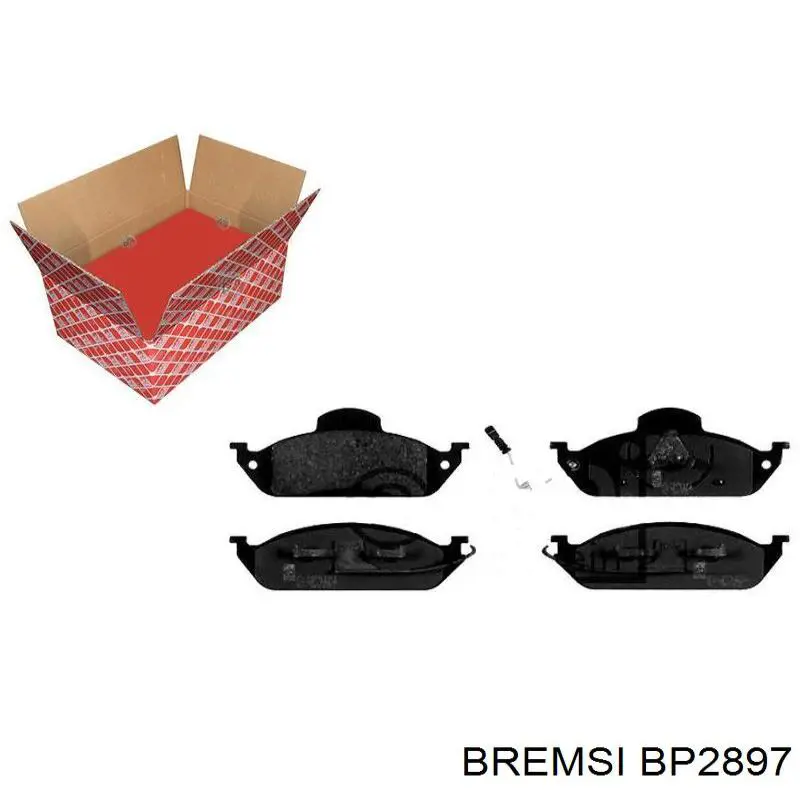 Do koszyka BP2897 Bremsi Klocki hamulcowe przednie tarczowe