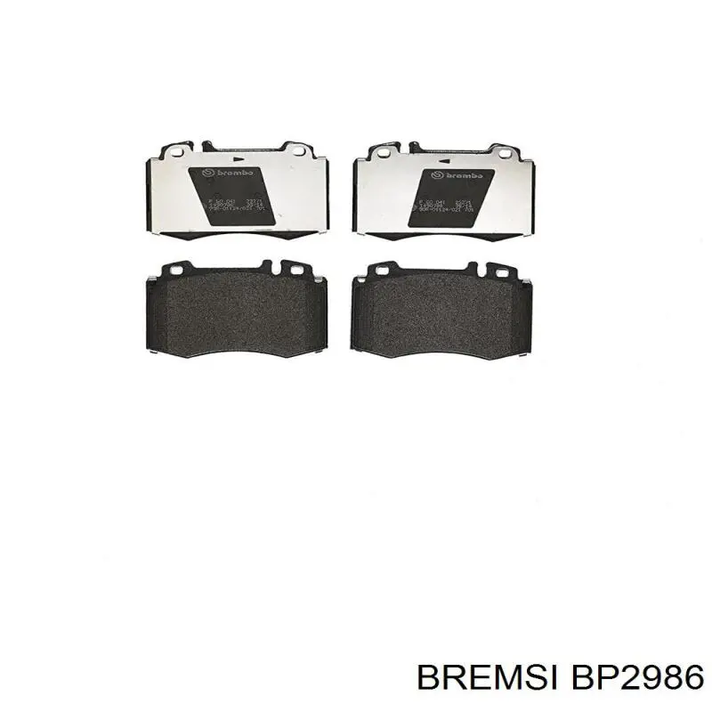 Klocki hamulcowe przednie tarczowe Bremsi BP2986 cena, od 31,31 USD