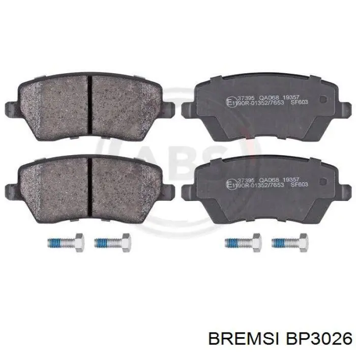BP3026 Bremsi Klocki hamulcowe przednie tarczowe