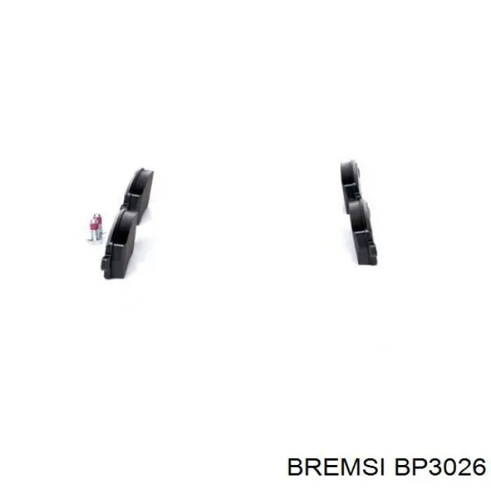 Klocki hamulcowe przednie tarczowe Bremsi BP3026 cena, od 20,17 USD