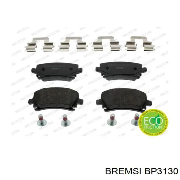 Okładziny (klocki) do hamulców tarczowych tylne Bremsi BP3130 cena, od 36,76 USD