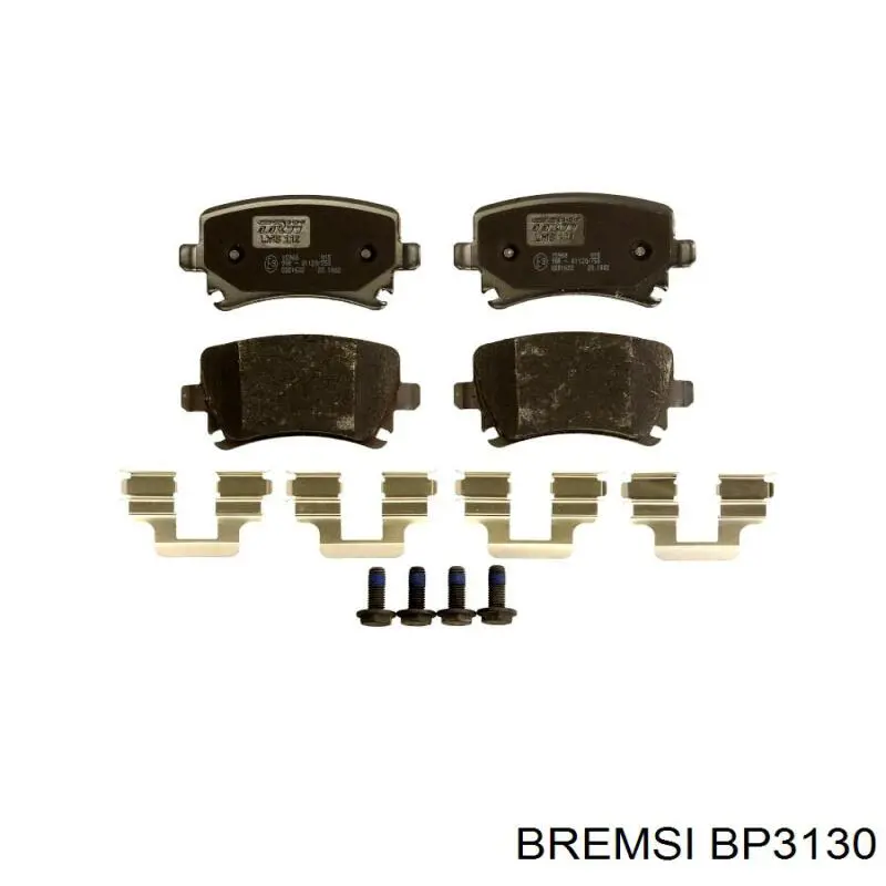 Do koszyka BP3130 Bremsi Okładziny (klocki) do hamulców tarczowych tylne