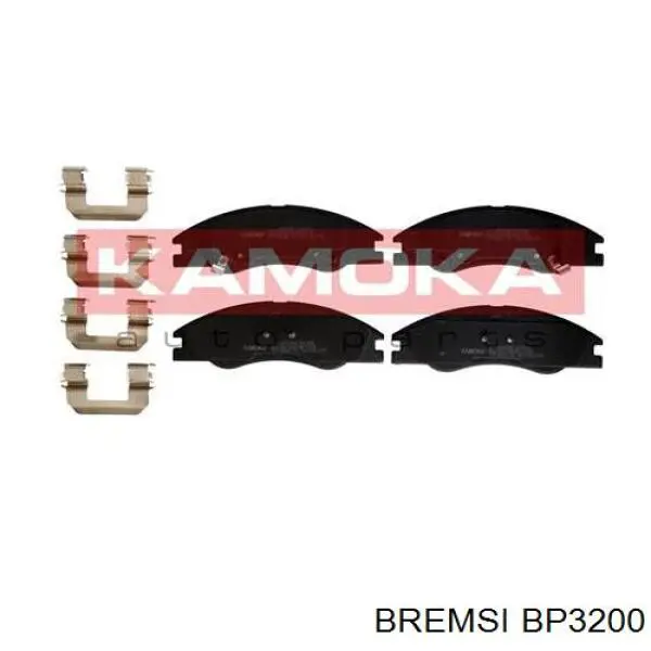 Klocki hamulcowe przednie tarczowe Bremsi BP3200 cena, od 24,31 USD