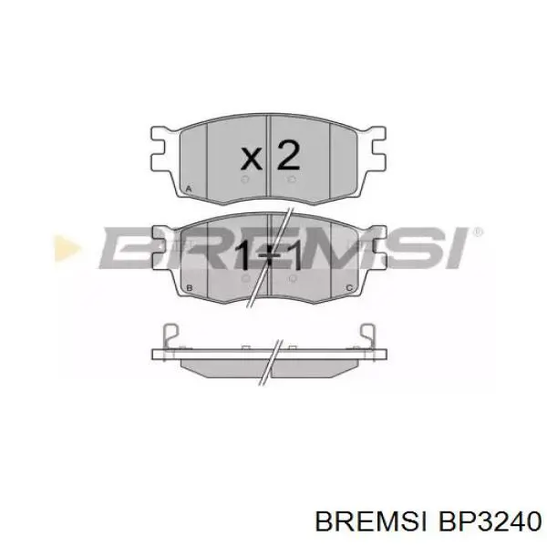 BP3240 Bremsi Klocki hamulcowe przednie tarczowe