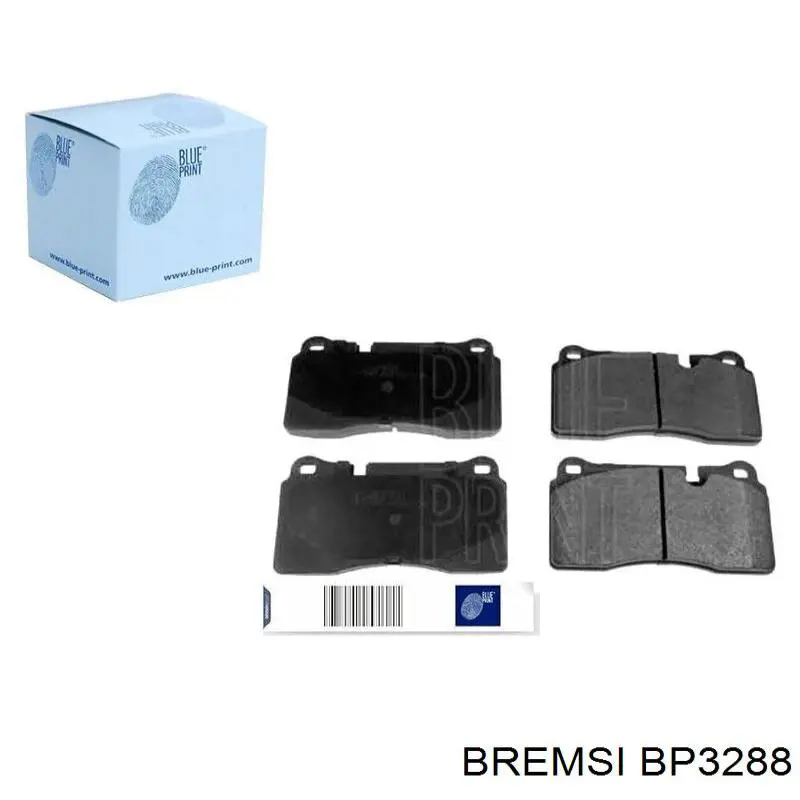 Do koszyka BP3288 Bremsi Klocki hamulcowe przednie tarczowe