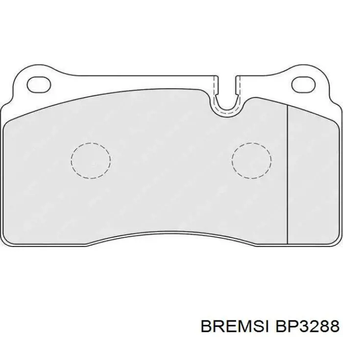 Klocki hamulcowe przednie tarczowe Bremsi BP3288 cena, od 33,21 USD