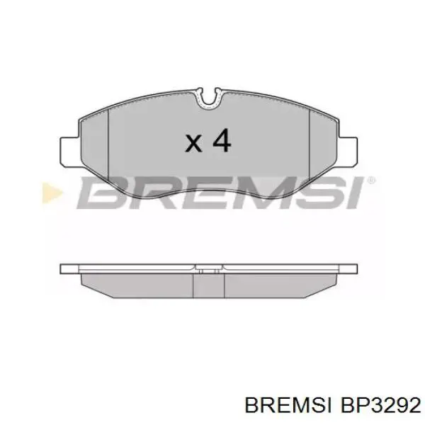 BP3292 Bremsi Klocki hamulcowe przednie tarczowe