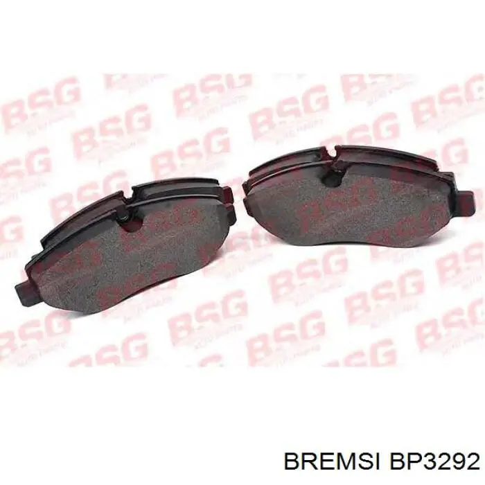 Do koszyka BP3292 Bremsi Klocki hamulcowe przednie tarczowe