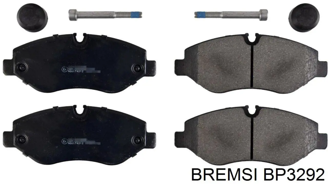 Klocki hamulcowe przednie tarczowe Bremsi BP3292 cena, od 29,56 USD