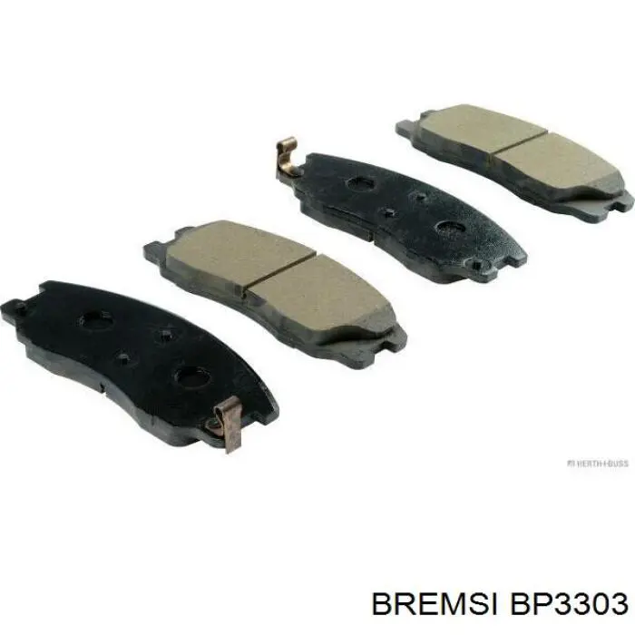 Do koszyka BP3303 Bremsi Klocki hamulcowe przednie tarczowe