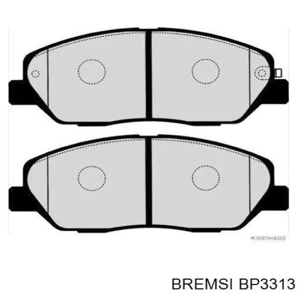Do koszyka BP3313 Bremsi Klocki hamulcowe przednie tarczowe