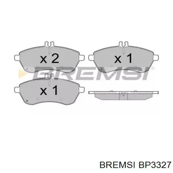 BP3327 Bremsi Klocki hamulcowe przednie tarczowe