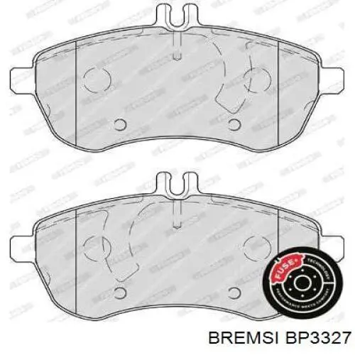 Klocki hamulcowe przednie tarczowe Bremsi BP3327 cena, od 31,23 USD
