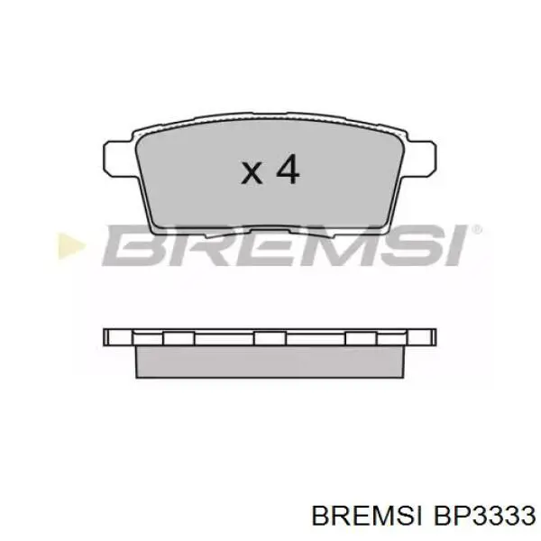 BP3333 Bremsi klocki hamulcowe przednie tarczowe