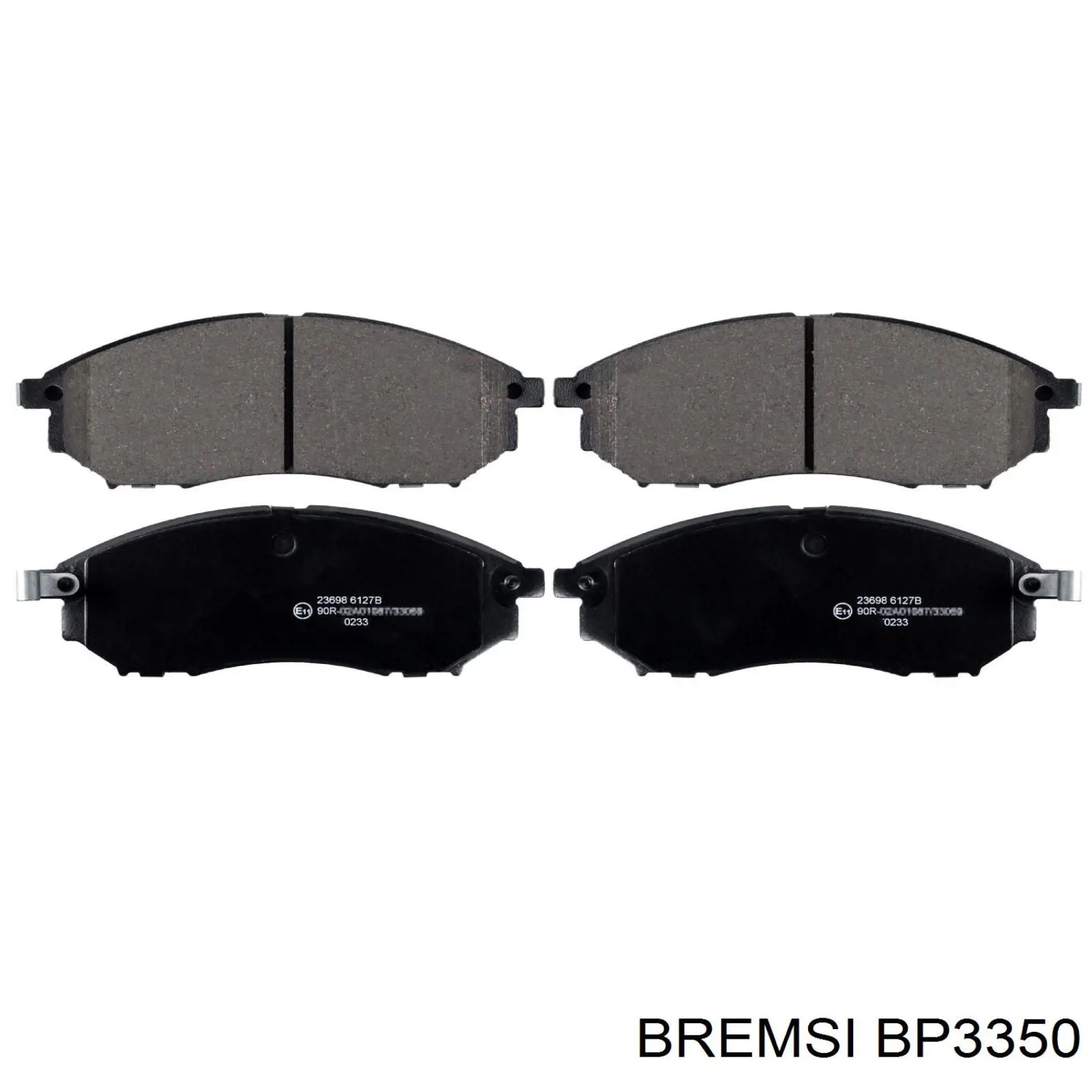 BP3350 Bremsi Klocki hamulcowe przednie tarczowe