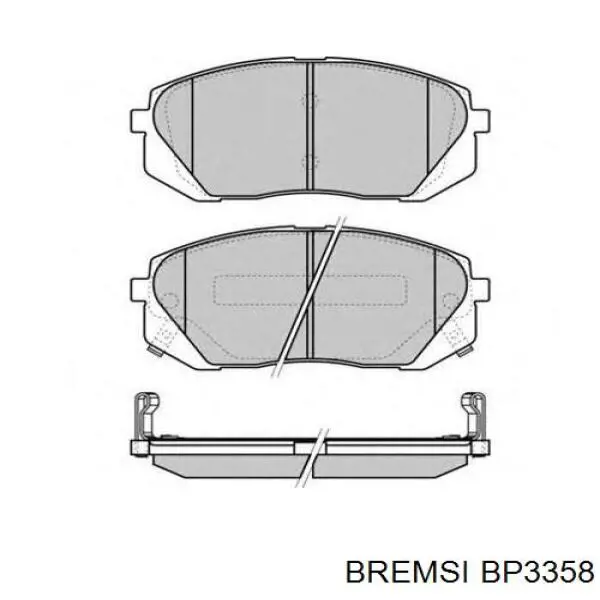 Klocki hamulcowe przednie tarczowe Bremsi BP3358 cena, od 26,72 USD