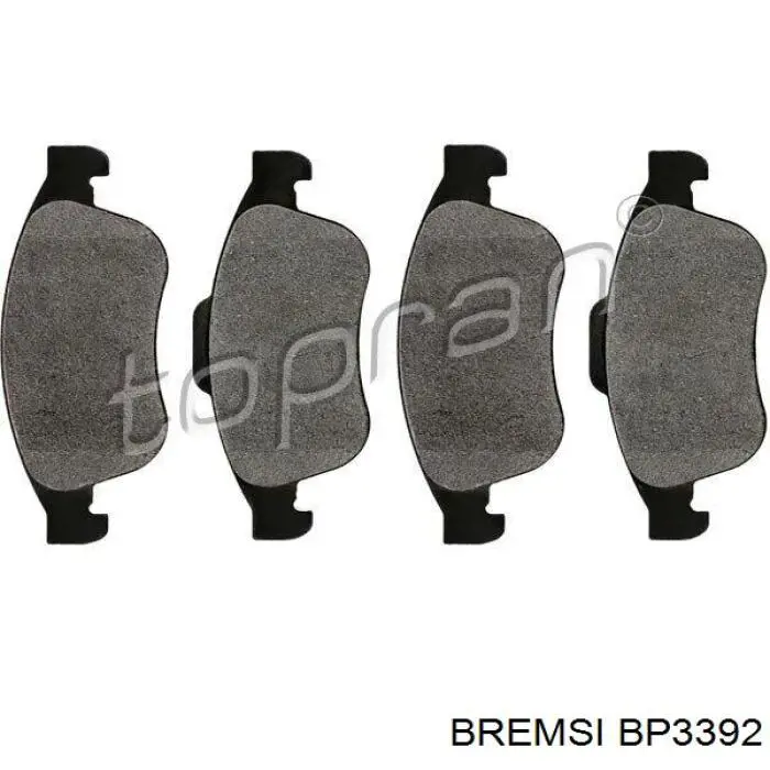 Klocki hamulcowe przednie tarczowe Bremsi BP3392 cena, od 26,39 USD