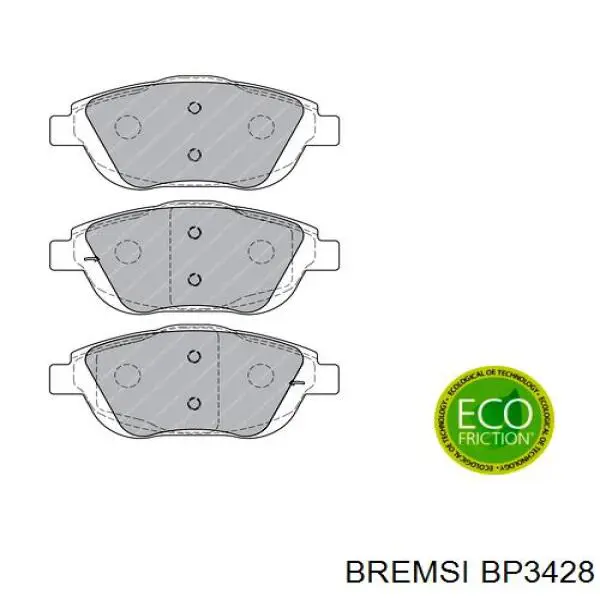 Do koszyka BP3428 Bremsi Klocki hamulcowe przednie tarczowe
