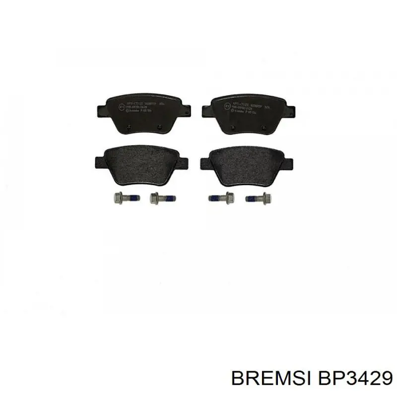 Okładziny (klocki) do hamulców tarczowych tylne Bremsi BP3429 cena, od 23,41 USD