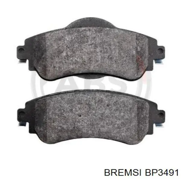 Klocki hamulcowe przednie tarczowe Bremsi BP3491 cena, od 29,43 USD