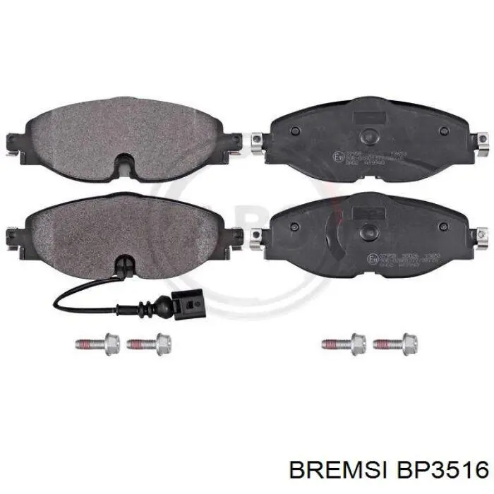 BP3516 Bremsi Klocki hamulcowe przednie tarczowe