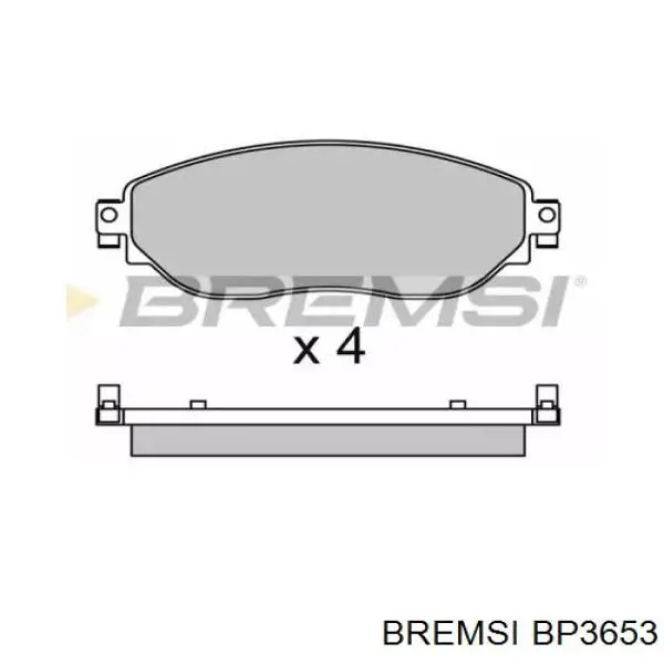 BP3653 Bremsi Klocki hamulcowe przednie tarczowe