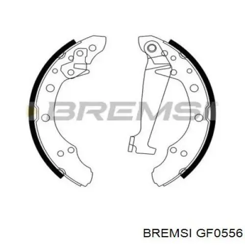 GF0556 Bremsi Klocki hamulcowe tylne bębnowe