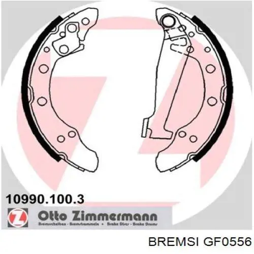 Do koszyka GF0556 Bremsi Klocki hamulcowe tylne bębnowe