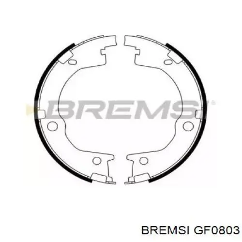 GF0803 Bremsi klocki hamulca ręcznego