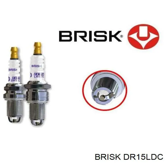 Świeca zapłonowa Brisk DR15LDC cena, od 3,69 USD