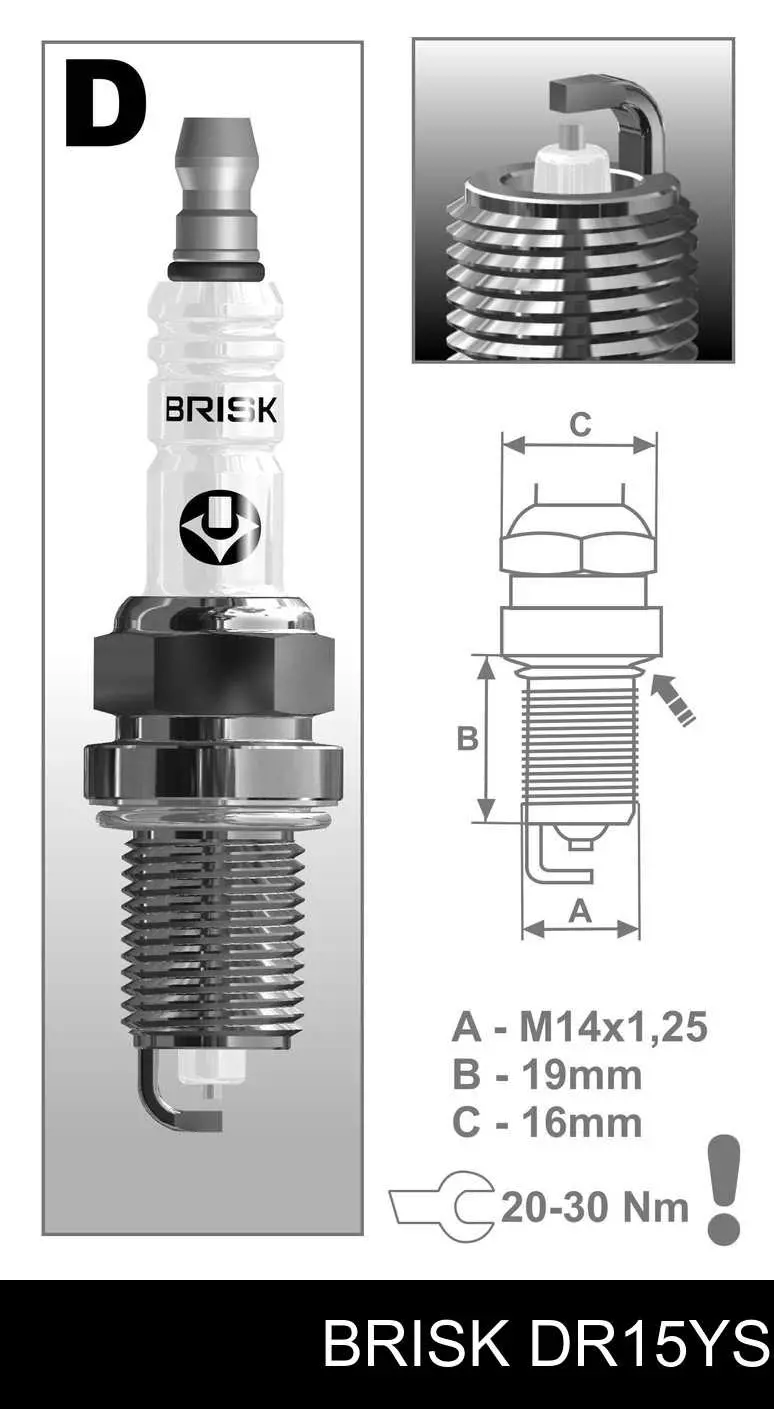 Świeca zapłonowa DR15YS Brisk